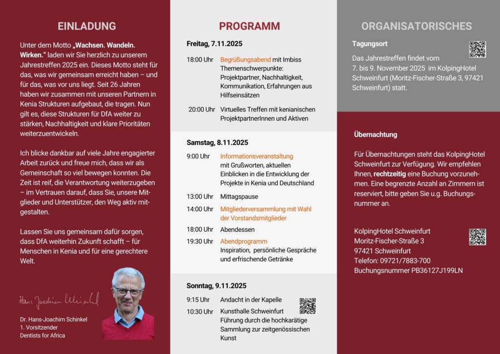 Programm des Jahrestreffens 2025